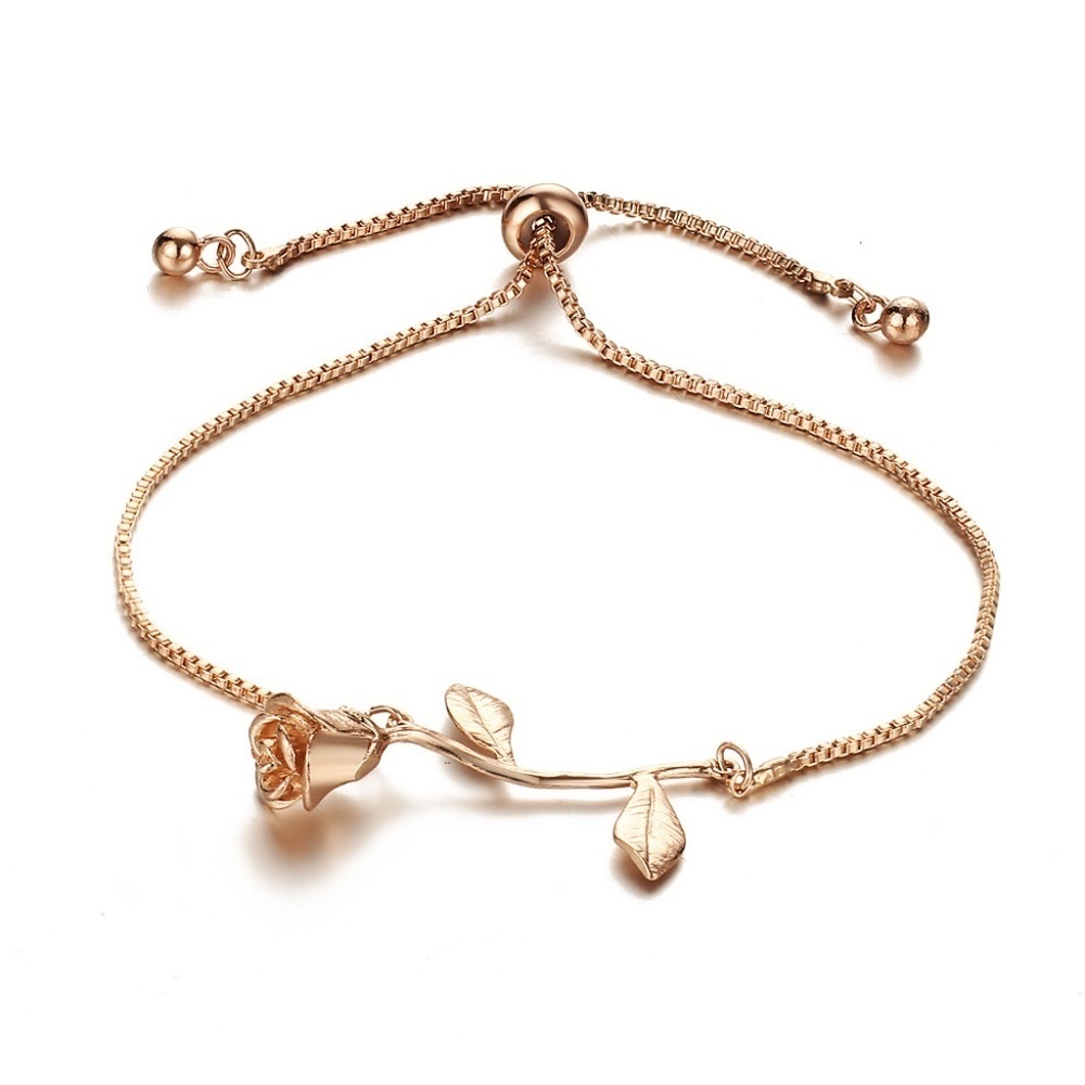 *AIDY* Rose Gold Flower Design Fashion Bracelet